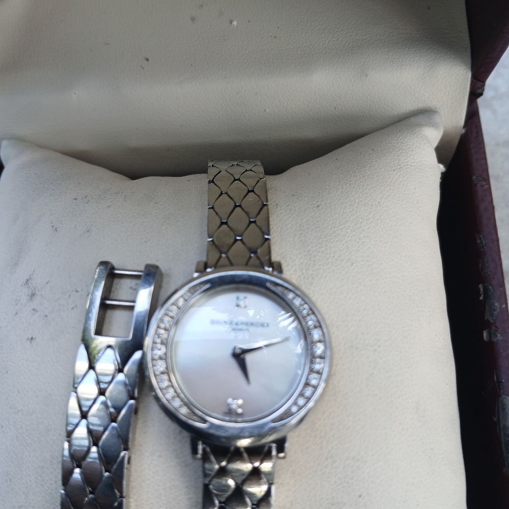 Baume & Mercier Promes 10289 Stainless Steel 65811 Ladies Quartz Silver White